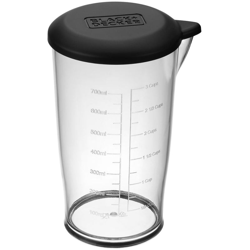 Black+Decker Rechargeable Hand Blender, 700ml, 7.2V, Black - BCKM1012KB Black+Decker Rechargeable Hand Blender, 700ml, 7.2V, Black - BCKM1012KB